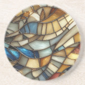 Stained Glass Waves Getränkeuntersetzer (Vorne)