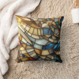 Stained Glass Waves Kissen
