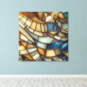 Stained Glass Waves Leinwanddruck (Insitu (Holzboden))