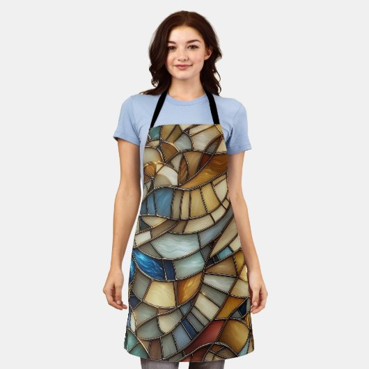 Stained Glass Waves Schürze (Getragen)