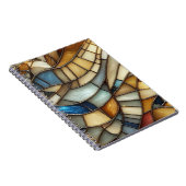 Stained Glass Waves Spiral Photo Notebook Notizblock (Rechte Seite)