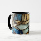 Stained Glass Waves Tasse (Vorderseite Links)