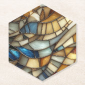 Stained Glass Waves Untersetzer (Vorderseite)