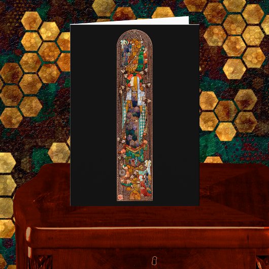 Stained Glass Window Design of St. Gobnait  Karte