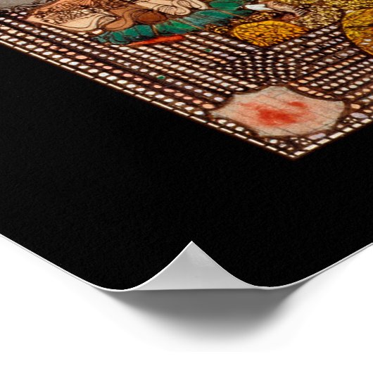 Stained Glass Window Design of St. Gobnait Poster (Ecke)