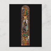 Stained Glass Window Design of St. Gobnait  Postkarte (Vorderseite)