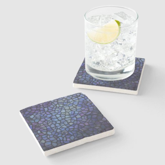 StainedGlassMosaic Steinuntersetzer (Seitenansicht)