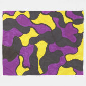 Stainglass Blume Fleecedecke (Vorderseite (Horizontal))