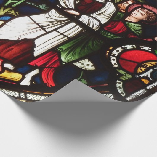 Stainglass Fenster von Salisbury-Kathedrale Geschenkpapier (Ecke)