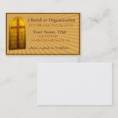 Stainglass Kirchen-Fenster Visitenkarte (Vorne/Hinten)