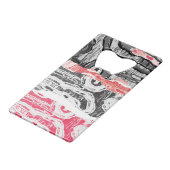 Stainless Steel Bottle Opener – Abstract Land Geldbeutel Flaschenöffner (Rückseite Schrägansicht)