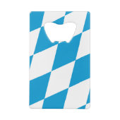 Stainless Steel Bottle Opener Bayern Flagge Geldbeutel Flaschenöffner (Rückseite)