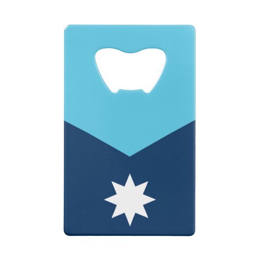 Stainless Steel Bottle Opener flag of Minnesota Geldbeutel Flaschenöffner (Rückseite)