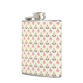 Stainless steel flask with a pattern  flachmann (Links)