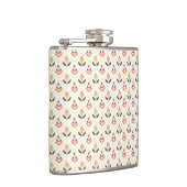 Stainless steel flask with a pattern  flachmann (Rechts)