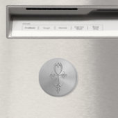 Stainless Steel Gothic Ankh Magnet (In Situ (Geschirrspüler))
