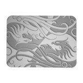 Stainless Steel Look Yang Phoenix Magnet (Horizontal)