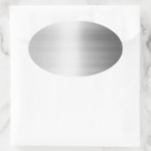 Stainless Steel Ovaler Aufkleber (Tasche)