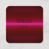 Stainless Steel Quadratische Visitenkarte (Vorderseite)