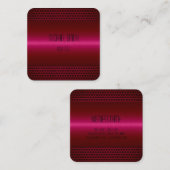 Stainless Steel Quadratische Visitenkarte (Vorne/Hinten)