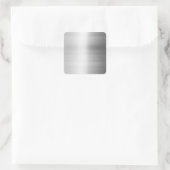 Stainless Steel Quadratischer Aufkleber (Tasche)