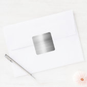 Stainless Steel Quadratischer Aufkleber (Umschlag)