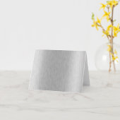 Stainless Steel texturiert Karte (Gelbe Blume)
