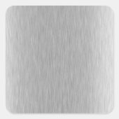 Stainless Steel texturiert Quadratischer Aufkleber (Vorderseite)