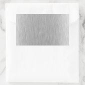 Stainless Steel texturiert Rechteckiger Aufkleber (Tasche)