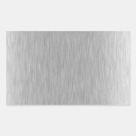 Stainless Steel texturiert Rechteckiger Aufkleber (Vorderseite)