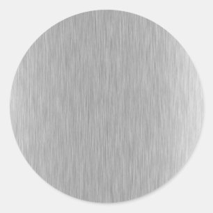 Stainless Steel texturiert Runder Aufkleber