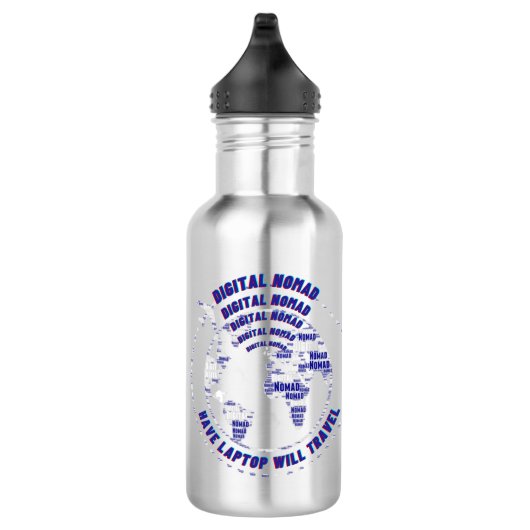 Stainless Steel Water Bottle Digital Nomad Edelstahlflasche (Rechts)