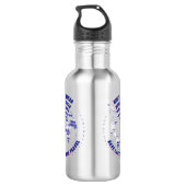 Stainless Steel Water Bottle Digital Nomad Edelstahlflasche (Rückseite)