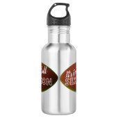 Stainless Steel Water Bottle It's Football Season Edelstahlflasche (Vorderseite)