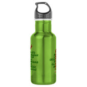 Stainless Steel Water Bottle - Portuguese Wines Edelstahlflasche (Rückseite)