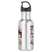 Stainless Steel Water Bottle - Sports Quotes Edelstahlflasche (Rückseite)