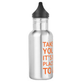 Stainless Steel Water Bottle - Take Care Of Your B Edelstahlflasche (Links)