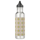 Stainless steel water bottle with a colorful  edelstahlflasche (Links)