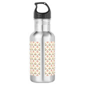 Stainless steel water bottle with a floral pattern edelstahlflasche (Rückseite)