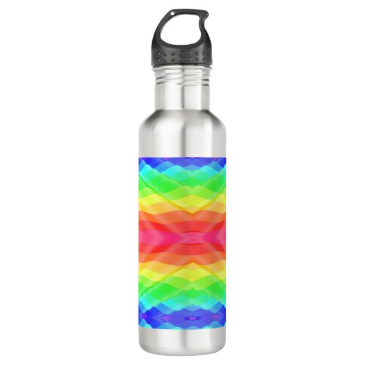 Stainless steel water bottle with a vibrant edelstahlflasche (Vorderseite)