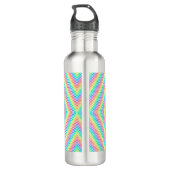 Stainless steel water bottle with a vibrant edelstahlflasche (Rückseite)