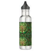 Stainless steel water bottles with intricate green edelstahlflasche (Links)