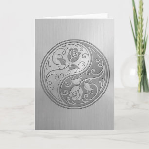 Stainless Steel Yin Yang Rose Karte