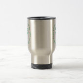 Stainless Travel Mug mit einem grünen Siegel Reisebecher (Mittel)