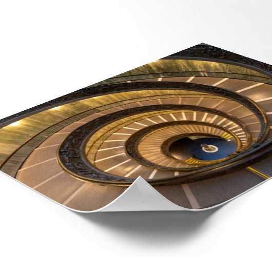 Staircases in Vatican Museum Poster (Ecke)