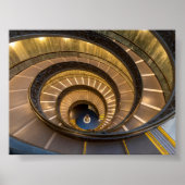 Staircases in Vatican Museum Poster (Vorne)