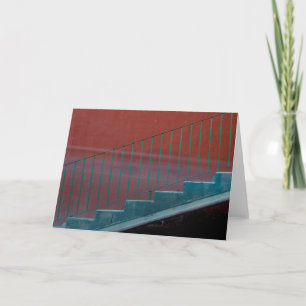 Stairs And Railing Still Life Karte