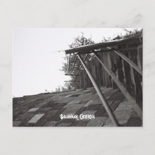 Stairs Going up to Bay St, Savannah, Georgia Postkarte (Vorderseite)