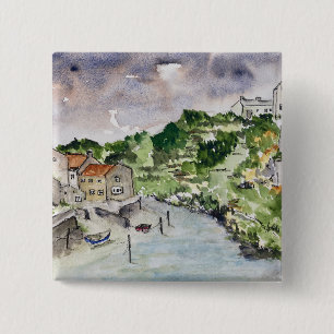 Staithes Beck Whitby Button