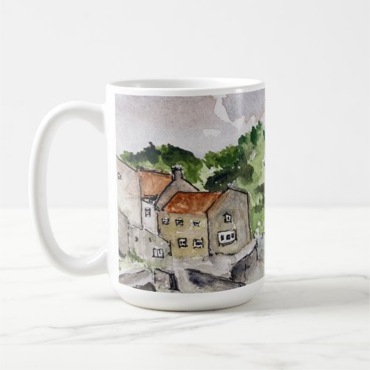 Staithes Beck Whitby Kaffeetasse (Links)